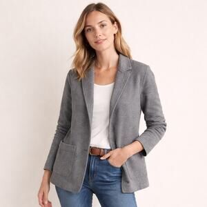 J.Crew Knit Ponte Blazer – Heather Gray – Size Small